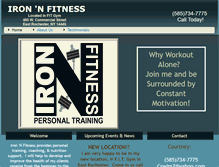 Tablet Screenshot of ironnfitness.com